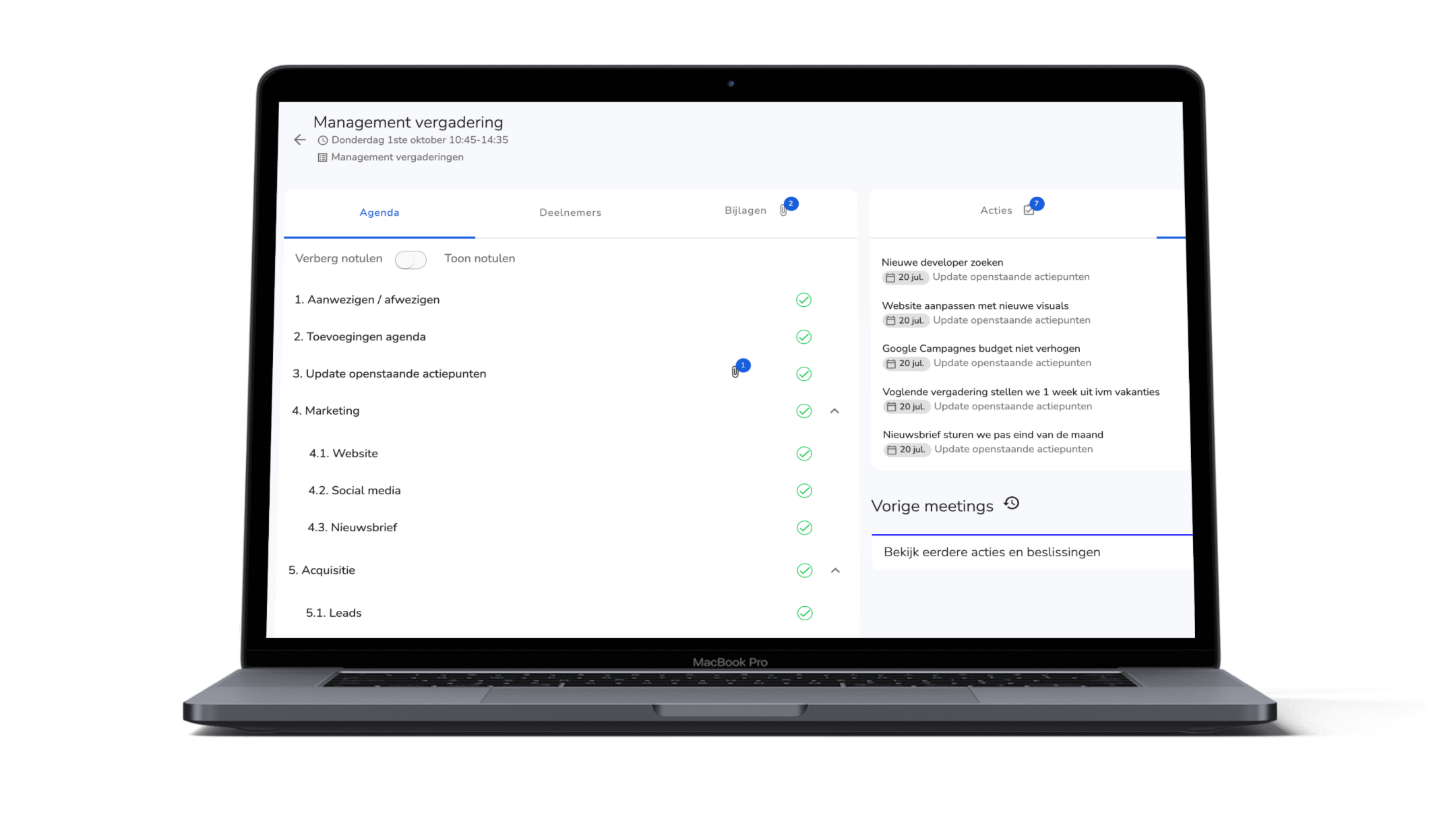 Second visual of Topical meeting software