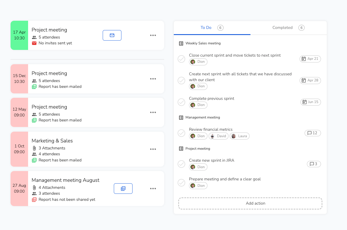 First visual of Topical meeting software
