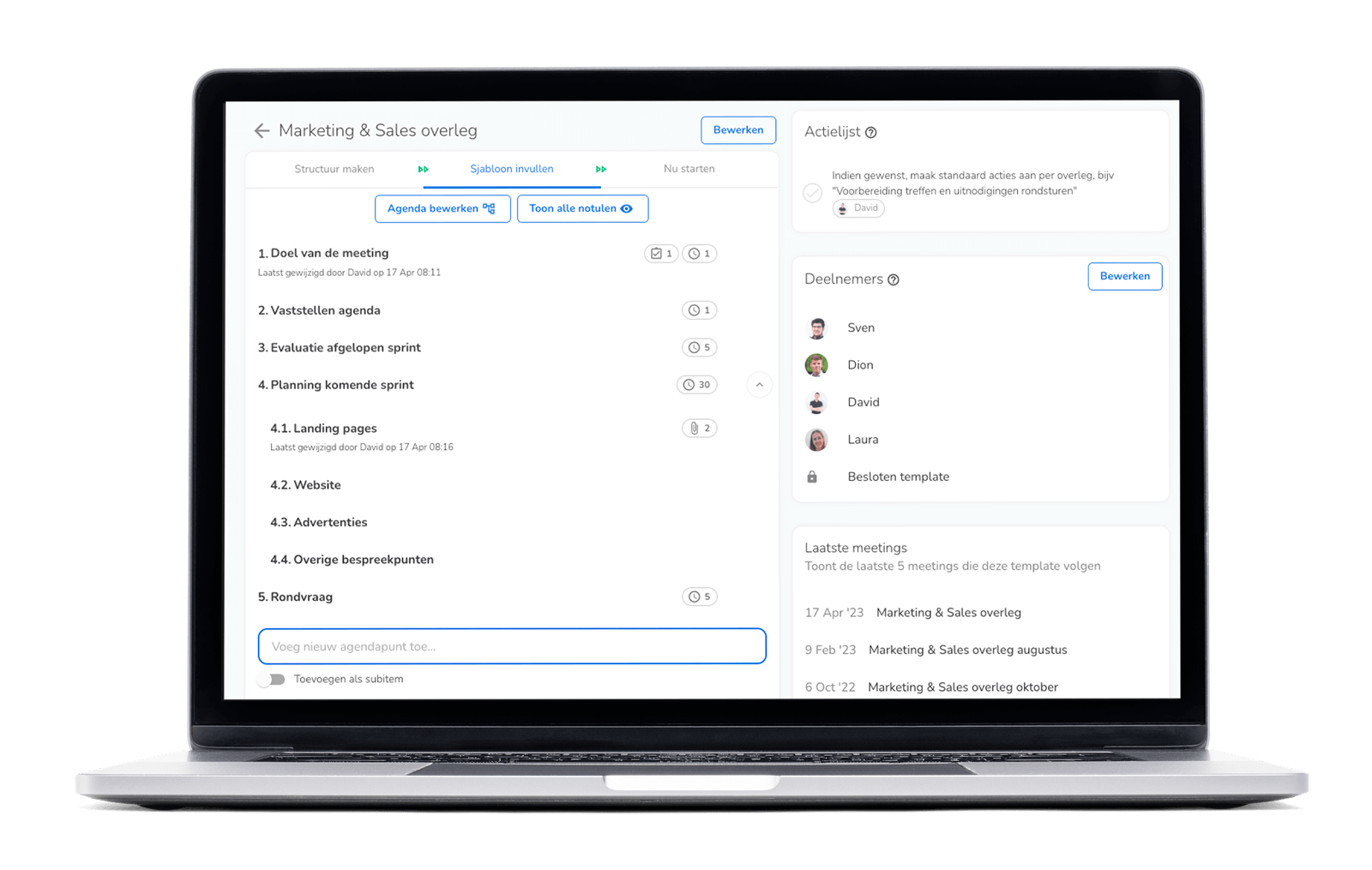 Second visual of Topical meeting software